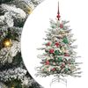 vidaXL Artificial Hinged Christmas Tree White 120 cm PE and PVC