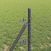 vidaXL Fence Post Grey 25 x 0.6 m (13 mm mesh) Steel and PVC