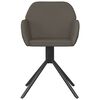 vidaXL Swivel Dining Chairs 2 pcs Dark Grey Velvet