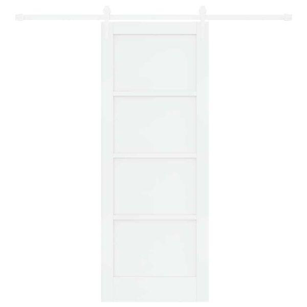 vidaXL Sliding Door ORKDAL White 78 x 202 cm Solid Pine Wood