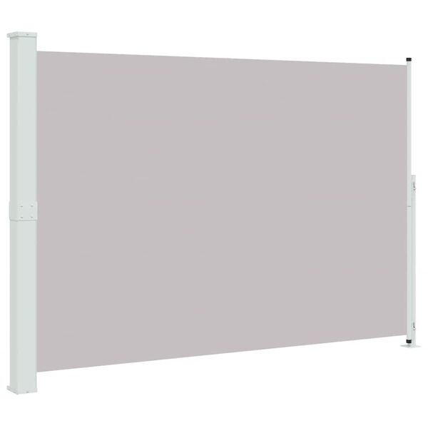 vidaXL Patio Retractable Side Awning 200x300 cm Grey