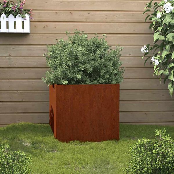 vidaXL Planter 32x30x29 cm Corten Steel