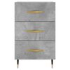vidaXL Bedside Cabinet Concrete Grey 40x40x66 cm Engineered Wood