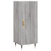 vidaXL Highboard Grey Sonoma 34.5x34x180 cm Engineered Wood