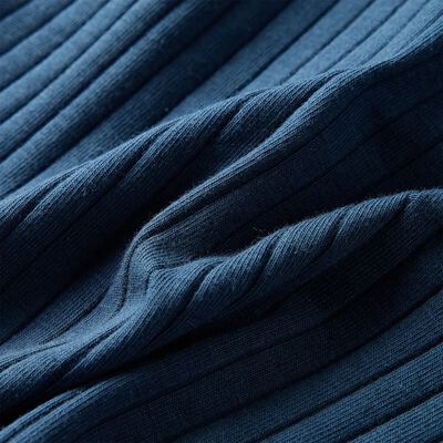 Kids' T-shirt with Long Sleeves Rib-knit Navy Blue 92