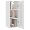 vidaXL Hanging Wall Cabinet White 34.5x34x90 cm