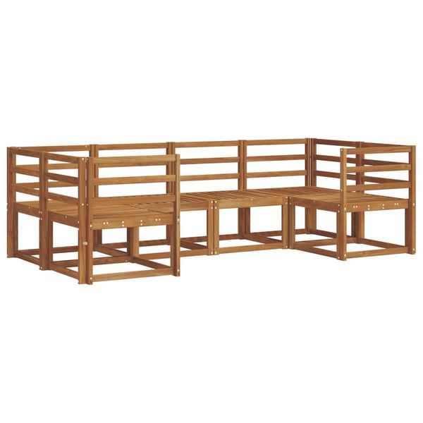 vidaXL Outdoor Sofa Set 6 pcs Natural Solid Acacia Wood