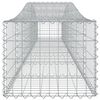 vidaXL Arched Gabion Baskets 20 pcs 400x50x40/60 cm Galvanised Iron
