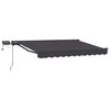 vidaXL Manual Awning Frame with LEDs Anthracite 3.5 x 2 m