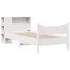 vidaXL Bed Frame without Mattress White 75x190 cm Small Single Solid Wood Pine