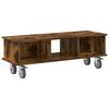 vidaXL TV Stand Smoked Oak 100 x 35 x 35 cm Engineered Wood