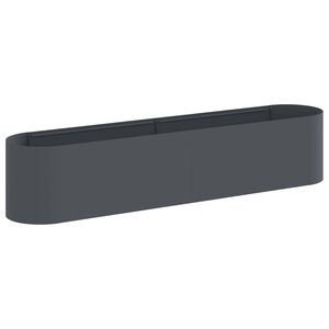 vidaXL Raised Garden Bed Anthracite 200 x 40x 40 cm