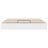 vidaXL Ottoman Bed Frame White 203 x 180 x 25 cm Chipboard