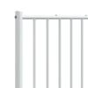 vidaXL Metal Replace Headboard White 193 cm