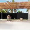vidaXL Retractable Side Awning Black 200x1200 cm