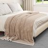 vidaXL Throw Blanket Camel 150 x 200 cm Fleece