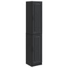 vidaXL Cabinet Set 2 pcs Black Engineered Wood