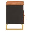 vidaXL TV Cabinet Brown and Black 70x33.5x46 cm Solid Wood Mango