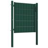vidaXL Fence Gate PVC and Steel 100x81 cm Green