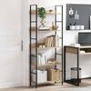 vidaXL 5-Layer Book Shelf Oak 60x27.6x158.5 cm Engineered Wood