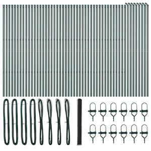 vidaXL Fence Post Grey