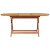 vidaXL Garden Dining Set Folding 7 pcs Black Solid Acacia Wood