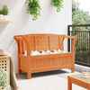 vidaXL Outdoor Bench Brown 119 x 44 x 76 cm Solid Pine Wood