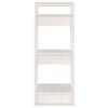 vidaXL Book Cabinet/Room Divider White 41x35x91 cm Solid Wood Pine