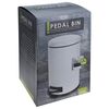 Excellent Houseware Pedal Bin with Soft-Closing Lid 20 L Matt White
