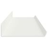 vidaXL Floating Shelf Wall-mounted 2 pcs White 100 x 9 x 2.5 cm Steel