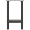 vidaXL Coffee Table Legs Anthracite 2 pcs 28x(42-43) cm Steel