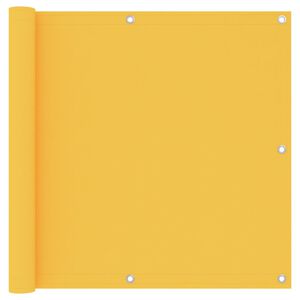 vidaXL Balcony Screen Yellow 90x500 cm Oxford Fabric