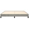 vidaXL Bed Frame without Mattress Light Grey Super King Velvet