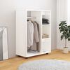vidaXL Wardrobe High Gloss White 80x40x110 cm Engineered Wood
