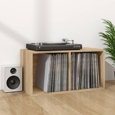 vidaXL Vinyl Storage Box Sonoma Oak 71x34x36 cm Engineered Wood