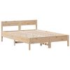 vidaXL Bookcase Bed without Mattress 160x200cm Solid Wood Pine