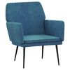 vidaXL Armchair Blue 62x79x79 cm Velvet