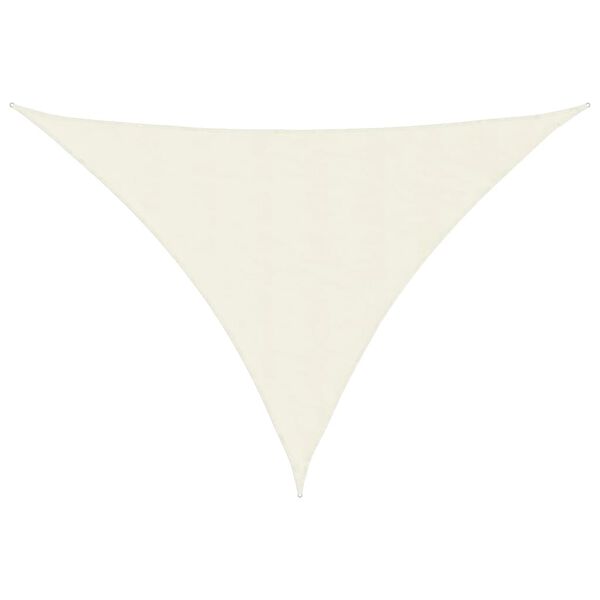 vidaXL Sunshade Sail Oxford Fabric Triangular 4x5x5 m Cream