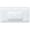 vidaXL Bathroom Sink White 91.5x48x23 cm Rectangular Ceramic