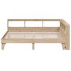 vidaXL Bookcase Bed without Mattress 200x200cm Solid Wood Pine