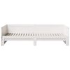 vidaXL Pull-out Day Bed White 180 x 200 cm Solid Pine Wood