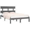 vidaXL Bed Frame without Mattress Grey 200x200 cm Solid Wood