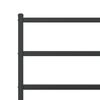 vidaXL Metal Bed Frame without Mattress with Headboard Black 90x200cm