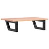 vidaXL Basin Shelf Wall Mounted&nbsp;Steel and&nbsp;Solid Wood Oak