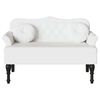 vidaXL Chesterfield Bench White 120.5 x 65 x 75 cm Faux Leather