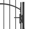 vidaXL Garden Gate Woerden Steel 1x1.7 m Black