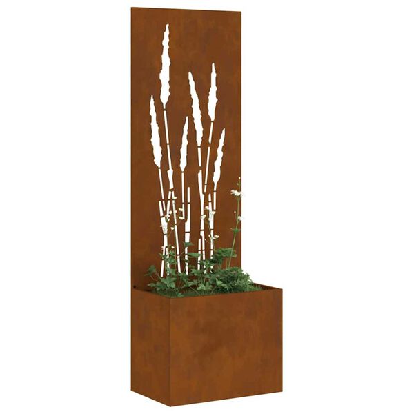 vidaXL Garden Privacy Screen Rusty 50 x 140 cm Weathering steel