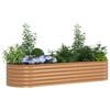 vidaXL Raised Bed Brown 240 x 80 x 44 cm Steel