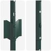 vidaXL Fence Post 11 pcs Green 140 cm Steel
