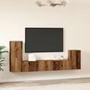 vidaXL 4 Piece TV Cabinet Set Wall-mounted Old Wood Engineered Wood